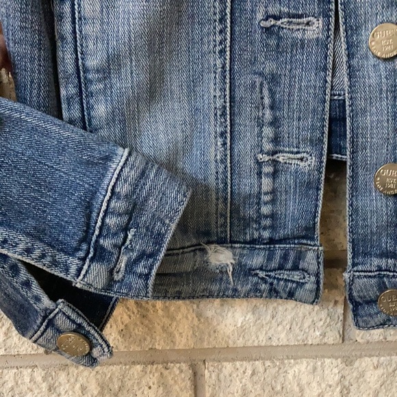 Guess Crop Jean Jacket - Picture 5 of 7